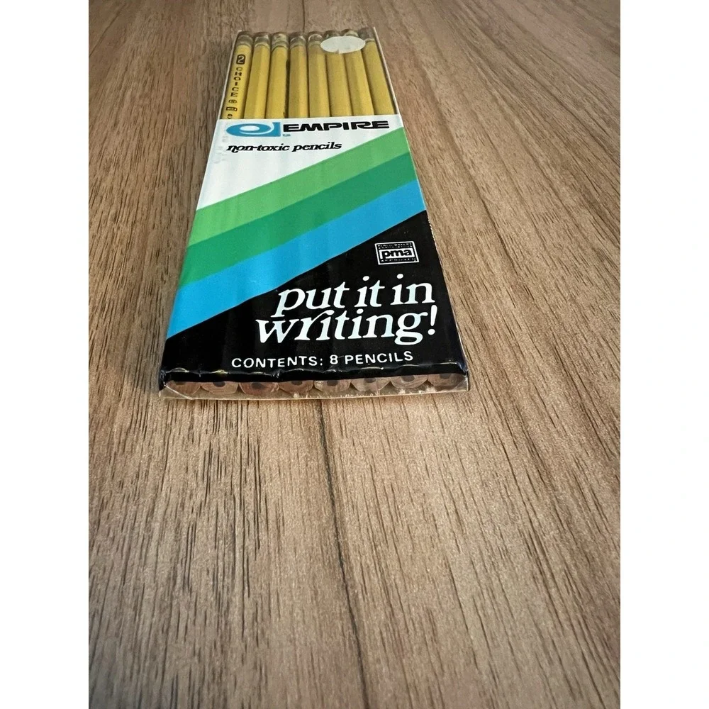 Empire Pencils Put It In Writing Pack 10 Med #2 Lead Non-Toxic NOS Vintage USA‎